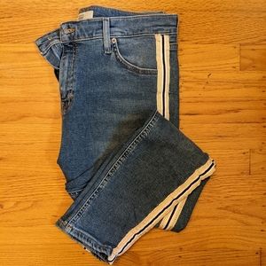 Topshop Moto Jamie Jeans with Ribbon Stripe